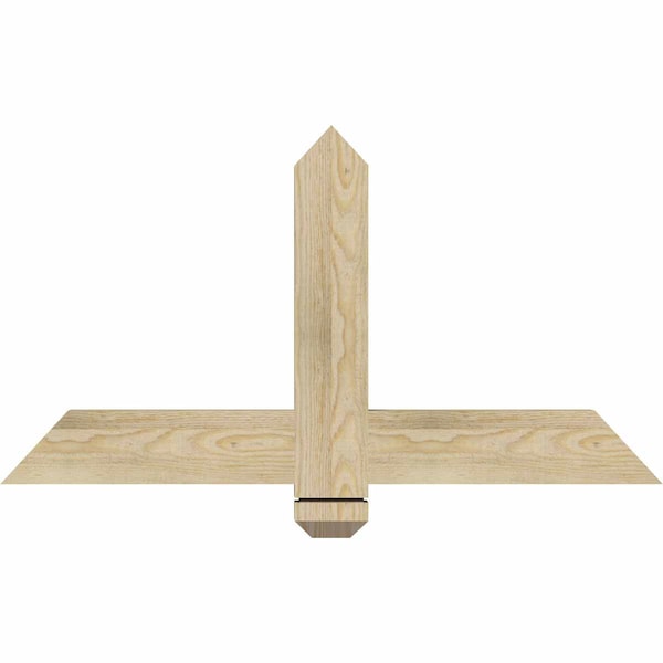 Ekena Millwork Eugene Rough Sawn Timber Gable Bracket, Douglas Fir, 36"W x 19"H x 2"D x 4"F, 13/12 Pitch GBW036X19X0204EUG00RDF - main
